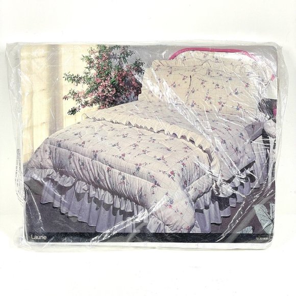 JCP Bedding Jcpenney Vintage Twin Size Flat Sheet Ruffled Laurie
